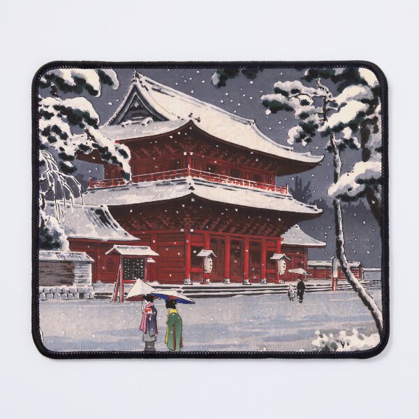 Item preview, Snow at Zojoji temple by Koitsu Tsuchiya designed and sold by Ukiyo-Studio.