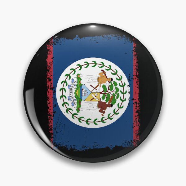 Item preview, Belize Flag Disstressed designed and sold by rafaeltto.