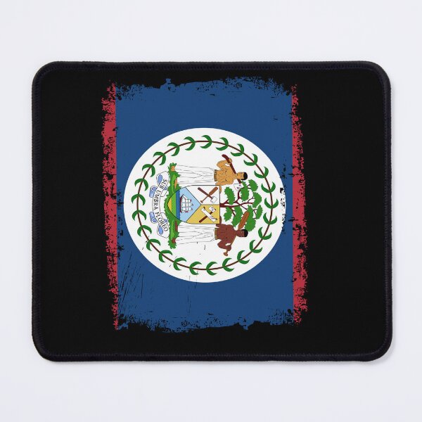Item preview, Belize Flag Disstressed designed and sold by rafaeltto.