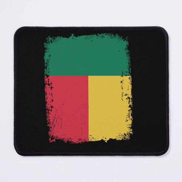 Item preview, Benin Flag Disstressed designed and sold by rafaeltto.