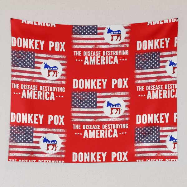Item preview, Donkey Pox Killing America designed and sold by WoodburyLake.