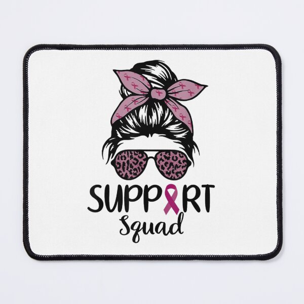 Item preview, Support Squad Messy Bun Leopard Pink designed and sold by Cora Mann.