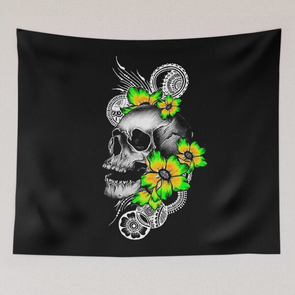 Item preview,   Romantic Skull Flowers designed and sold by Gothic Fantasy.