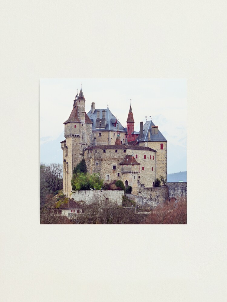 Alternate view of Menthon Saint Bernard castle Photographic Print