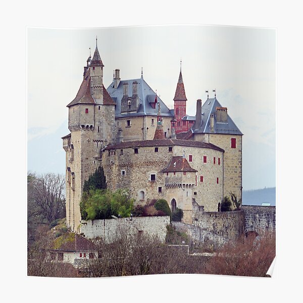 Menthon Saint Bernard castle Poster