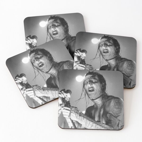 Item preview, Marilyn Manson - BW Photograph designed and sold by ConcertImages.