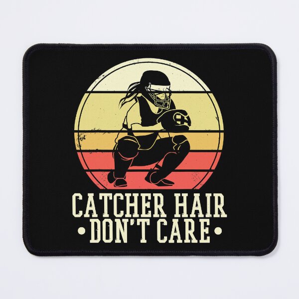 Item preview, Catcher Hair Don't Care Softball Player And Coach designed and sold by MichelSorour.