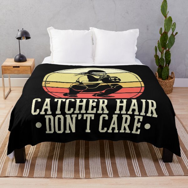 Artikelvorschau, Catcher Hair Don't Care Softball Spieler und Trainer entworfen und verkauft von MichelSorour.