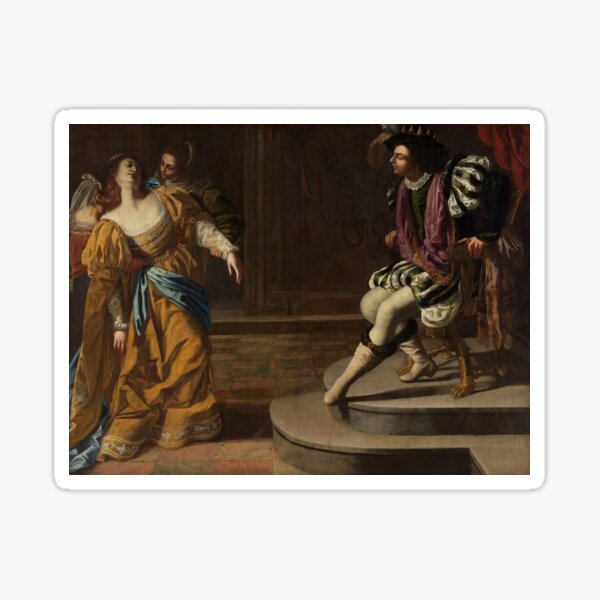 Item preview, Esther Before Ahasuerus | Artemisia Gentileschi | 1640 Renaissance Biblical Art designed and sold by CJET.