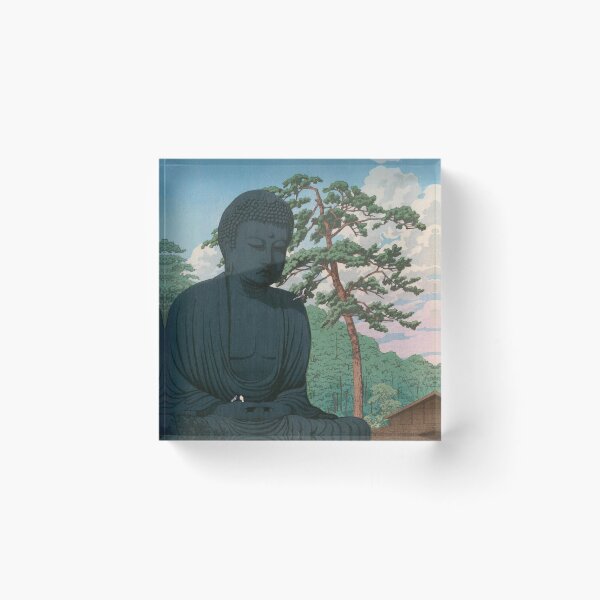 Item preview, The great Buddha of Kamakura by Kawase Hasui designed and sold by Ukiyo-Studio.