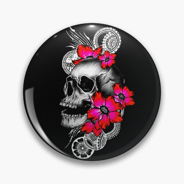 Item preview,  Romantic Skull Flowers designed and sold by Gothic Fantasy.