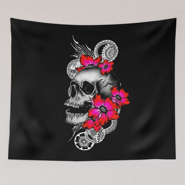 Item preview,  Romantic Skull Flowers designed and sold by Gothic Fantasy.