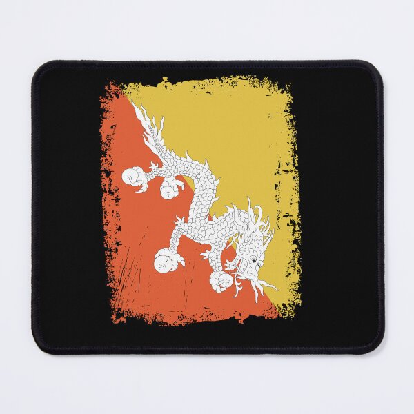 Item preview, Bhutan Flag Disstressed designed and sold by rafaeltto.