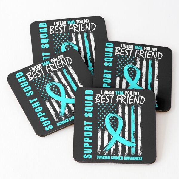 Item preview, Support Squad Teal Ovarian Cancer designed and sold by Harriet Taplin.