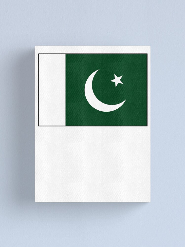 Pakistan Pakistani Pakistani Flag Flag Of Pakistan Cresent Moon Star Islam Islamic Pure Simple Leinwanddruck Von Tomsredbubble Redbubble