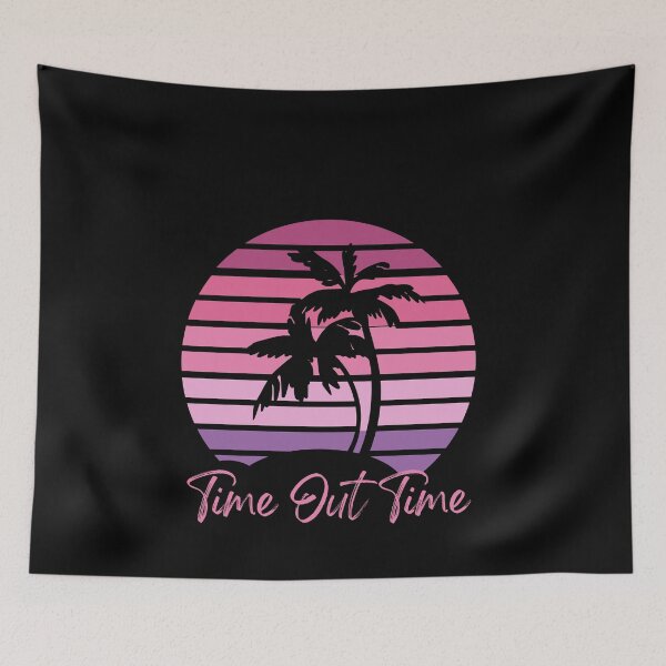 Item preview, Time Out Time- Healing & Happiness, Vintage Tropical Sunset, Live Your Best Life designed and sold by Sun Sand & Sea Art.