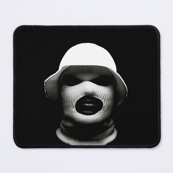 Item preview, sticker black mask hiphop designed and sold by deztees.