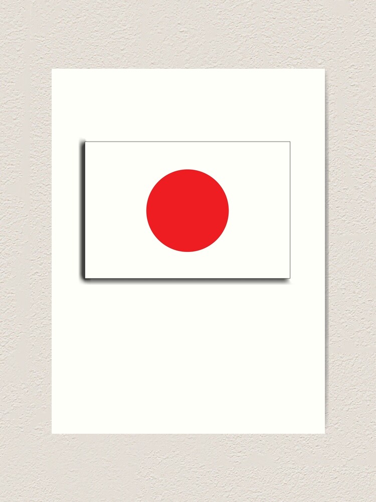 Impression Artistique Drapeau Du Japon Japon Drapeau Japonais Drapeau National Du Japon Hinomaru Nisshōki Empire Japonais Par Tomsredbubble Redbubble