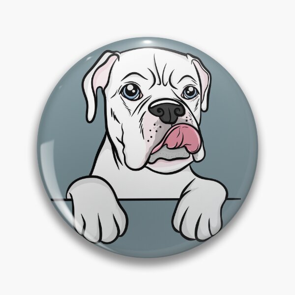 Item preview, Cute Deaf White Boxer  designed and sold by rmcbuckeye.