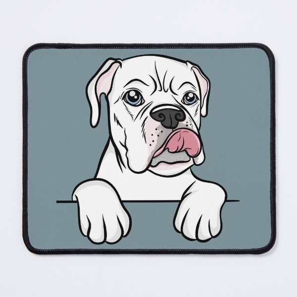 Item preview, Cute Deaf White Boxer  designed and sold by rmcbuckeye.