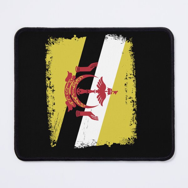 Item preview, Brunei Flag Disstressed designed and sold by rafaeltto.