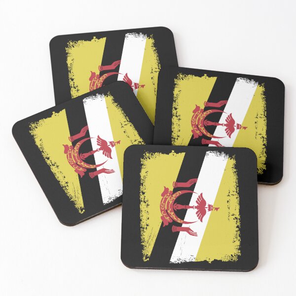 Item preview, Brunei Flag Disstressed designed and sold by rafaeltto.