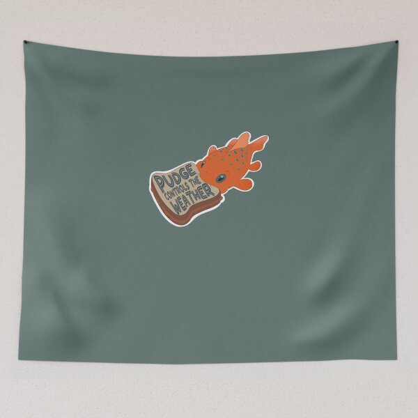 Item preview, Pudge The Fish With Writing   designed and sold by KarlFriedric.