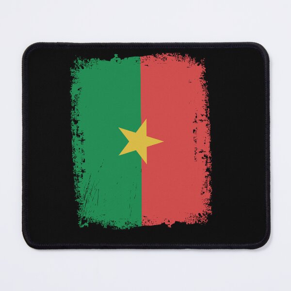 Item preview, Burkina Faso Flag Disstressed designed and sold by rafaeltto.