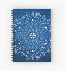 Mandala Blue Spiral Notebook