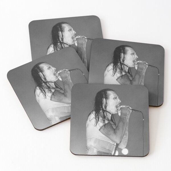 Item preview, Marilyn Manson - BW Photograph designed and sold by ConcertImages.