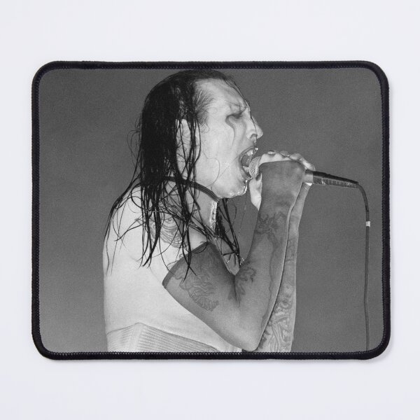 Item preview, Marilyn Manson - BW Photograph designed and sold by ConcertImages.