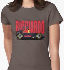 Ricciardo NO SPONSOR F1 Car Women's Fitted T-Shirt