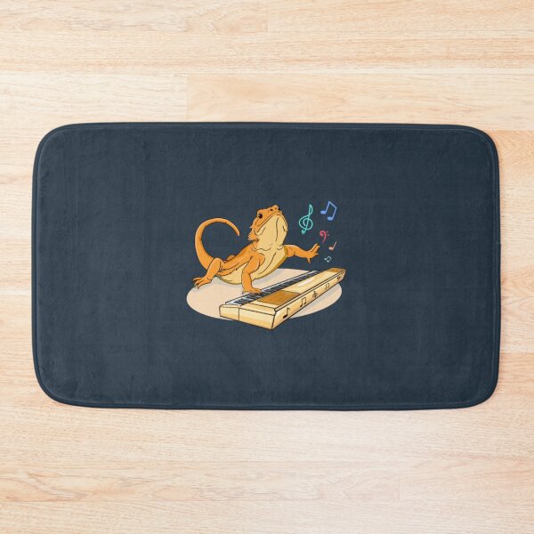 Item preview, Bearded Dragon Music Piano Player Musician designed and sold by myeverydayparty.