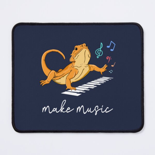 Item preview, Bearded Dragon Music Piano Player Musician designed and sold by myeverydayparty.