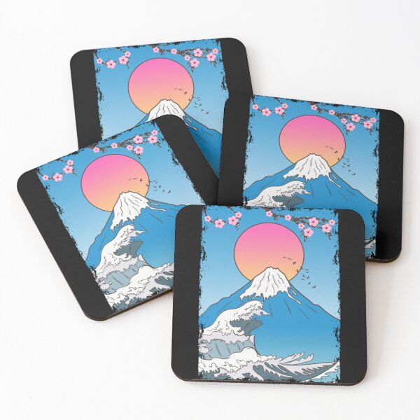 Item preview, Fujiyama Mountain Japan Manga Lotus designed and sold by AdeleraYonare.