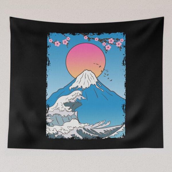Item preview, Fujiyama Mountain Japan Manga Lotus designed and sold by AdeleraYonare.