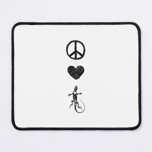 Item preview, bearded dragon peace love reptiles designed and sold by myeverydayparty.