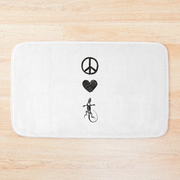 Item preview, bearded dragon peace love reptiles designed and sold by myeverydayparty.
