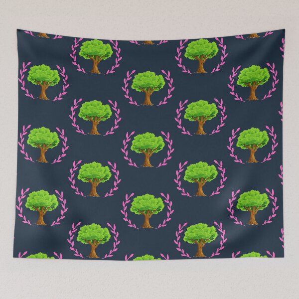 Item preview, green tree art designed and sold by FestiProper.
