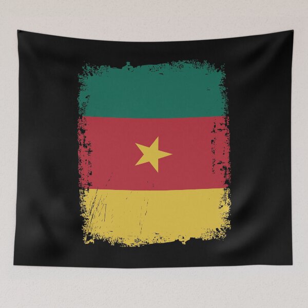 Item preview, Cameroon Flag Disstressed designed and sold by rafaeltto.