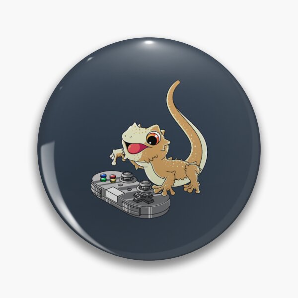 Item preview, Bearded Dragon Playing Video Game Reptiles Pagona designed and sold by myeverydayparty.