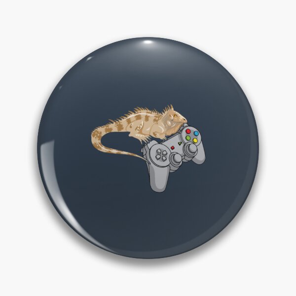 Item preview, Bearded Dragon Playing Video Game Reptiles Pagona designed and sold by myeverydayparty.