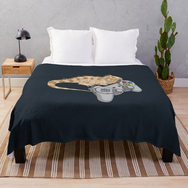 Item preview, Bearded Dragon Playing Video Game Reptiles Pagona designed and sold by myeverydayparty.