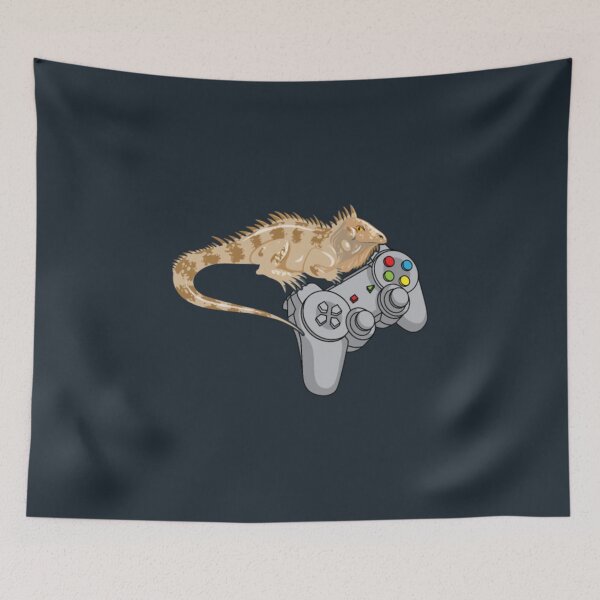 Item preview, Bearded Dragon Playing Video Game Reptiles Pagona designed and sold by myeverydayparty.