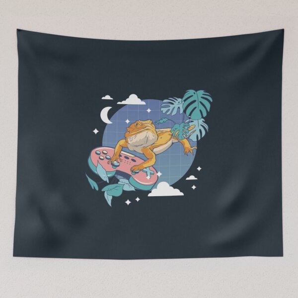 Item preview, Bearded Dragon Playing Video Game designed and sold by myeverydayparty.