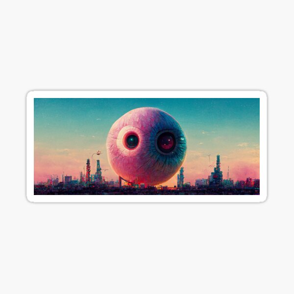 "Eye in the Sky" Sticker for Sale by VillainLabs Redbubble
