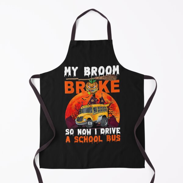 Item preview, My Broom Broke So Now I Drive A School Bus Halloween Driver designed and sold by ScottSlade.