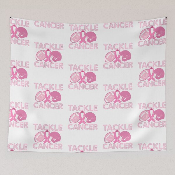 Item preview, Tackle Cancer To Intercept Cancer Football Breast Cancer Awareness designed and sold by Got2BSnazzy.
