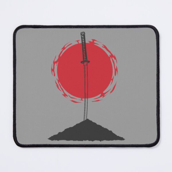 Item preview, Samurai Sword Stuck in Rock Japan Flag designed and sold by AdeleraYonare.