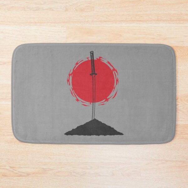 Artikelvorschau, Samurai-Schwert steckt in Rock-Japan-Flagge entworfen und verkauft von AdeleraYonare.